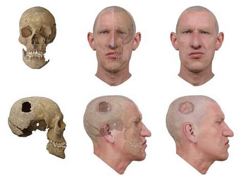 forensic facial reconstruction of historical figures|reconstructed faces of ancient skulls.